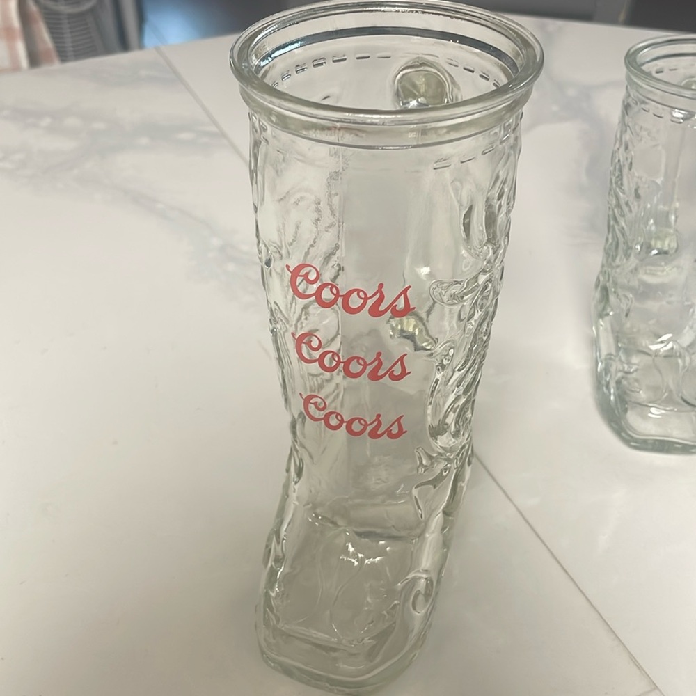Vintage Coors Boot Glass